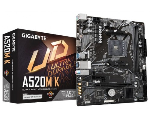 PLACA BASE GIGABYTE A520M K V2 AM4 MATX 2XDDR4